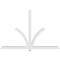 Ekena Millwork Redmond Architectural Grade PVC Gable Bracket, 96"W x 64"H x 4"D x 4"F, 16/12 Pitch GBP096X64X0404RED00 - alternate 4